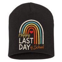 Happy Last Day Of School Teacher Student Graduation Short Acrylic Beanie