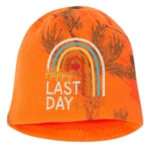 Happy Last Day Of School Teacher Student Graduation Kati - Camo Knit Beanie