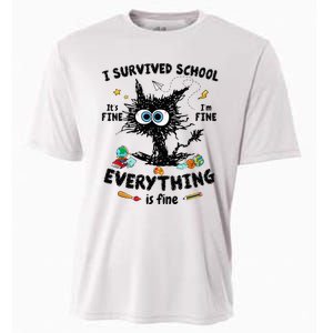 Happy Last Day Of School Teacher Student Graduation Cooling Performance Crew T-Shirt