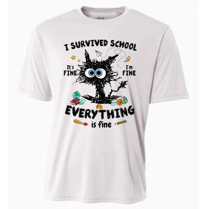 Happy Last Day Of School Teacher Student Graduation Cooling Performance Crew T-Shirt