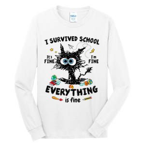 Happy Last Day Of School Teacher Student Graduation Tall Long Sleeve T-Shirt