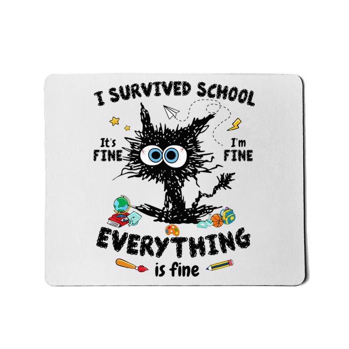 Happy Last Day Of School Teacher Student Graduation Mousepad