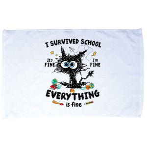 Happy Last Day Of School Teacher Student Graduation Microfiber Hand Towel