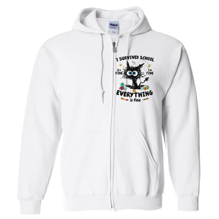 Happy Last Day Of School Teacher Student Graduation Full Zip Hoodie