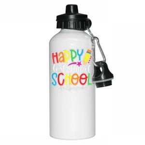 Happy Last Day Of School Teacher Graduation Last Day Aluminum Water Bottle