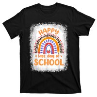 Happy Last Day Of School Rainbow Funny Summer Vacation T-Shirt