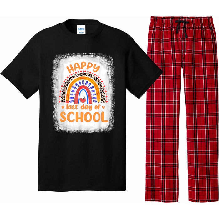 Happy Last Day Of School Rainbow Funny Summer Vacation Pajama Set