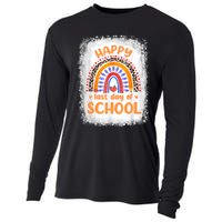 Happy Last Day Of School Rainbow Funny Summer Vacation Cooling Performance Long Sleeve Crew