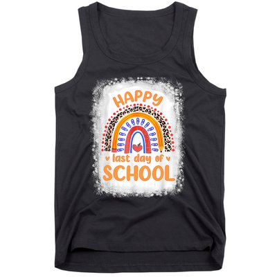 Happy Last Day Of School Rainbow Funny Summer Vacation Tank Top