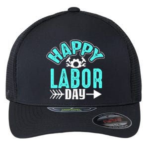 Happy Labor Day Gift Flexfit Unipanel Trucker Cap