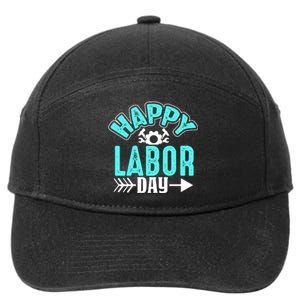 Happy Labor Day Gift 7-Panel Snapback Hat