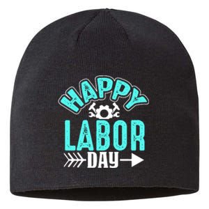 Happy Labor Day Gift Sustainable Beanie