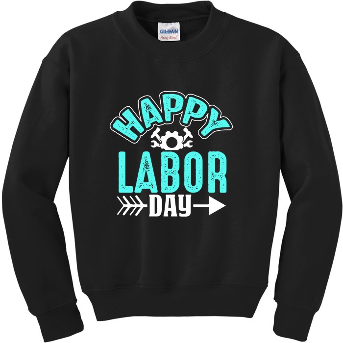 Happy Labor Day Gift Kids Sweatshirt