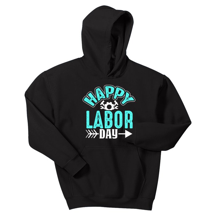 Happy Labor Day Gift Kids Hoodie