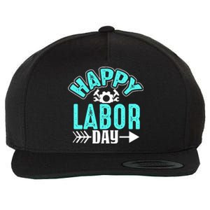 Happy Labor Day Gift Wool Snapback Cap