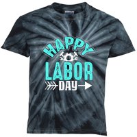 Happy Labor Day Gift Kids Tie-Dye T-Shirt