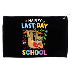 Happy Last Day Of School Teacher Cute Sloth Graduation Gift Grommeted Golf Towel