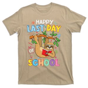 Happy Last Day Of School Teacher Cute Sloth Graduation Gift T-Shirt