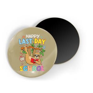 Happy Last Day Of School Teacher Cute Sloth Graduation Gift Magnet