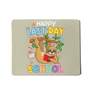 Happy Last Day Of School Teacher Cute Sloth Graduation Gift Mousepad