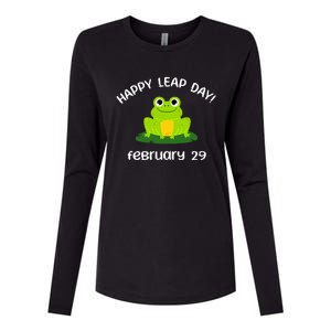 Happy Leap Day Year 2024 February 29th Funny Frog lovers Womens Cotton Relaxed Long Sleeve T-Shirt