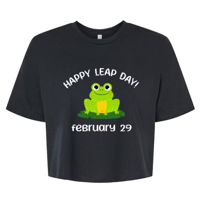 Happy Leap Day Year 2024 February 29th Funny Frog lovers Bella+Canvas Jersey Crop Tee