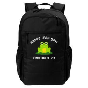 Happy Leap Day Year 2024 February 29th Funny Frog lovers Daily Commute Backpack