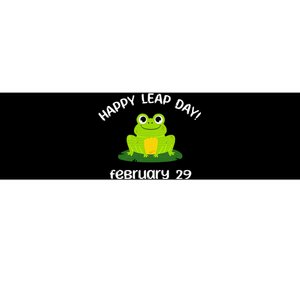 Happy Leap Day Year 2024 February 29th Funny Frog lovers Bumper Sticker