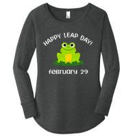 Happy Leap Day Year 2024 February 29th Funny Frog lovers Women's Perfect Tri Tunic Long Sleeve Shirt