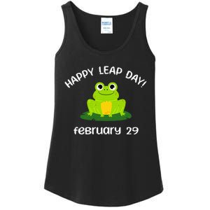 Happy Leap Day Year 2024 February 29th Funny Frog lovers Ladies Essential Tank