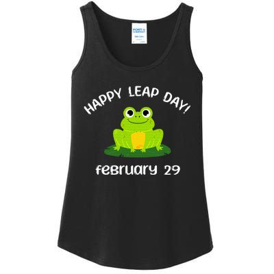 Happy Leap Day Year 2024 February 29th Funny Frog lovers Ladies Essential Tank