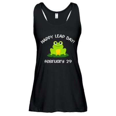 Happy Leap Day Year 2024 February 29th Funny Frog lovers Ladies Essential Flowy Tank