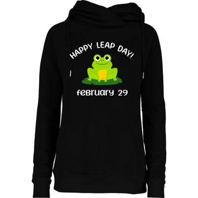 Happy Leap Day Year 2024 February 29th Funny Frog lovers Womens Funnel Neck Pullover Hood