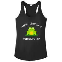 Happy Leap Day Year 2024 February 29th Funny Frog lovers Ladies PosiCharge Competitor Racerback Tank