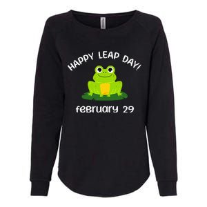 Happy Leap Day Year 2024 February 29th Funny Frog lovers Womens California Wash Sweatshirt