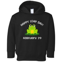 Happy Leap Day Year 2024 February 29th Funny Frog lovers Toddler Hoodie