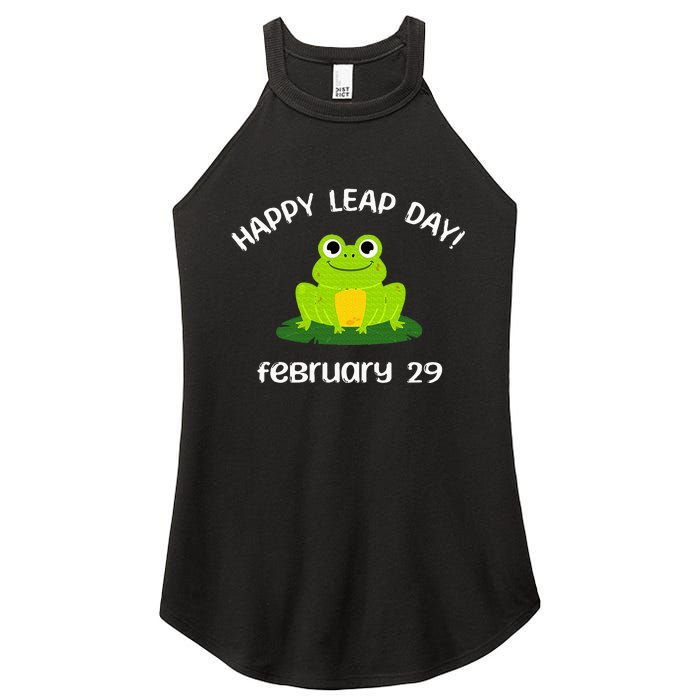 Happy Leap Day Year 2024 February 29th Funny Frog lovers Women’s Perfect Tri Rocker Tank