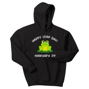 Happy Leap Day Year 2024 February 29th Funny Frog lovers Kids Hoodie