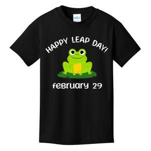 Happy Leap Day Year 2024 February 29th Funny Frog lovers Kids T-Shirt