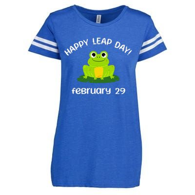 Happy Leap Day Year 2024 February 29th Funny Frog lovers Enza Ladies Jersey Football T-Shirt