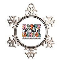 Happy Last Day Of School Teacher Student Graduation Metallic Star Ornament