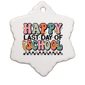 Happy Last Day Of School Teacher Student Graduation Ceramic Star Ornament