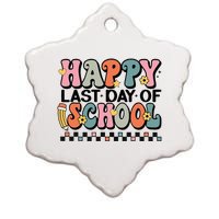 Happy Last Day Of School Teacher Student Graduation Ceramic Star Ornament