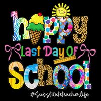 Happy Last Day Of School Substitute Teacher Life Leopard Sustainable Bucket Hat