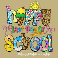 Happy Last Day Of School Substitute Teacher Life Leopard Cooling Performance Crew T-Shirt