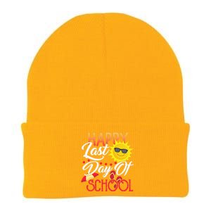 Happy Last Day Of School Teacher Student Graduation Summer Cute Knit Cap Winter Beanie