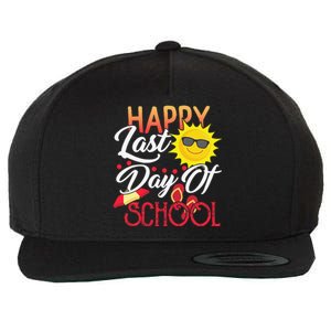 Happy Last Day Of School Teacher Student Graduation Summer Cute Wool Snapback Cap