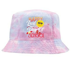 Happy Last Day Of School Teacher Student Graduation Summer Cute Tie-Dyed Bucket Hat