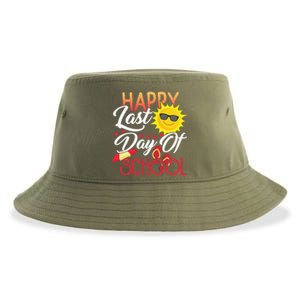 Happy Last Day Of School Teacher Student Graduation Summer Cute Sustainable Bucket Hat