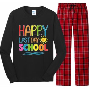 Happy Last Day Of School Teacher Student Graduation Summer Long Sleeve Pajama Set